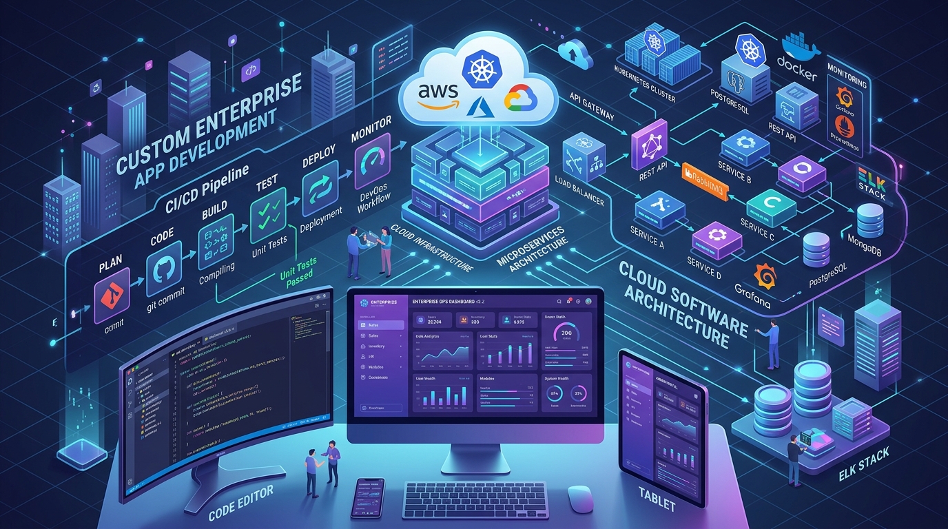 Custom Enterprise App Development and Cloud Architecture