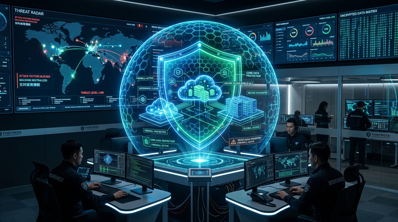 Interlink Cybersecurity SOC Command Center and Threat Shield