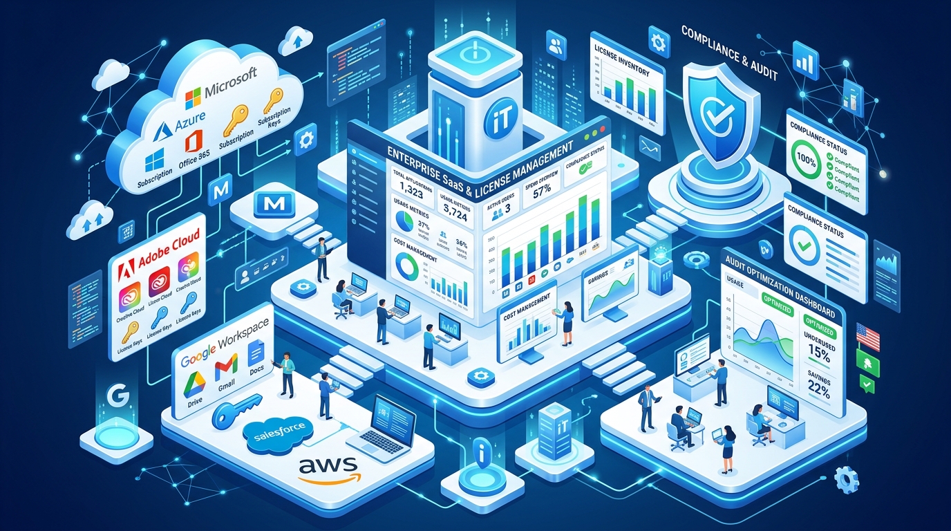 Enterprise Software SaaS and License Management Hub